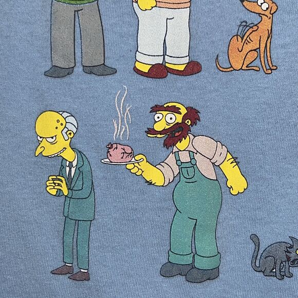 The Simpsons Springfield Homer Bart Marge Lisa Mr. Burns Krusty Large T-Shirt - Picture 13 of 14